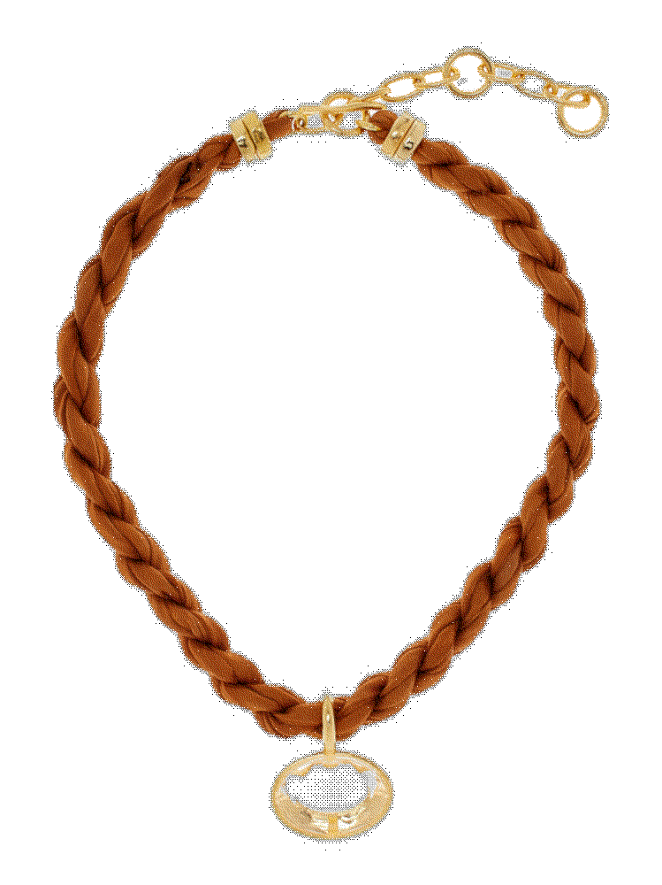 Sunset woven collar necklace Lizzie Fortunato