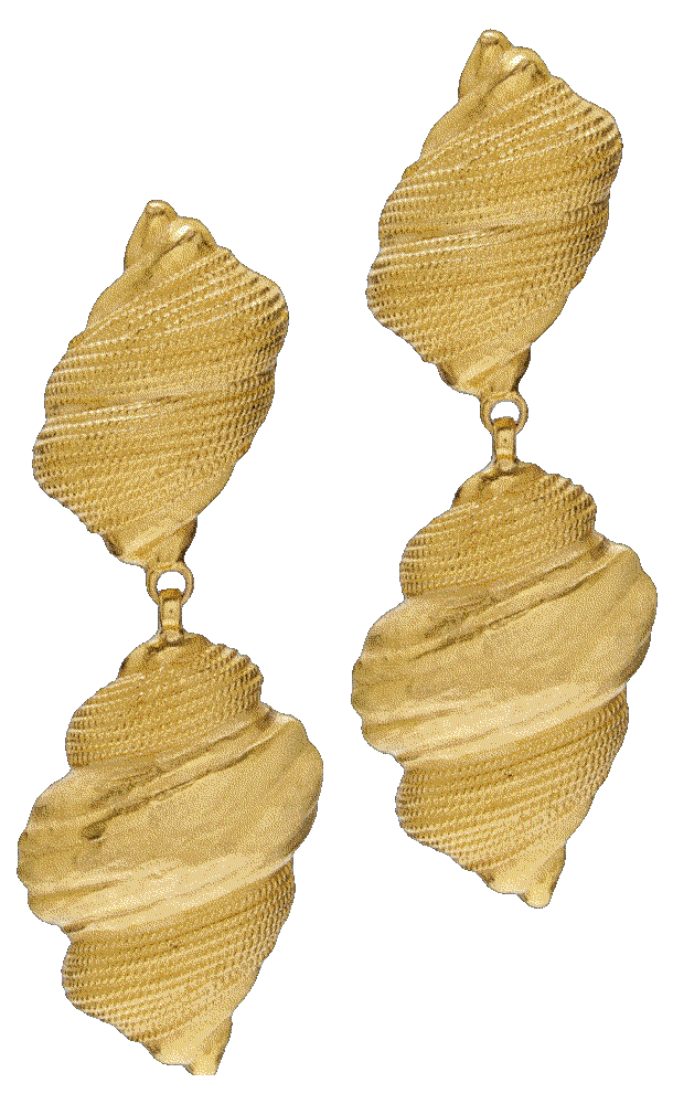 Exclusive gold-tone earrings Ben-amun