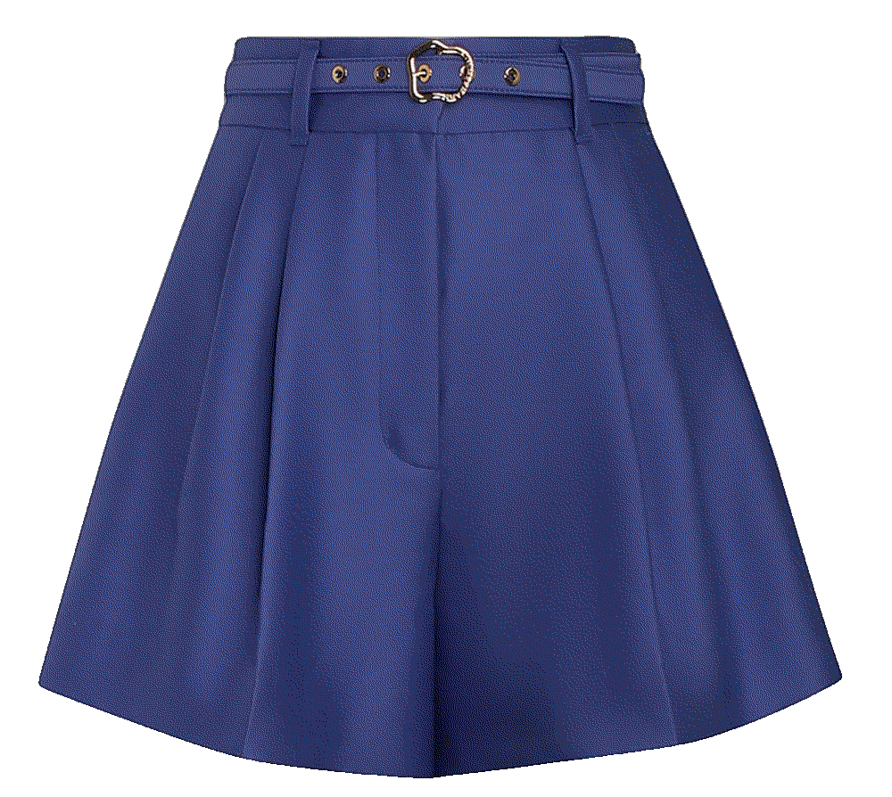 Atura pleated wool-silk shorts Zimmermann