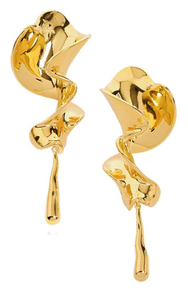 Tidal 18k gold-plated earrings Khaite