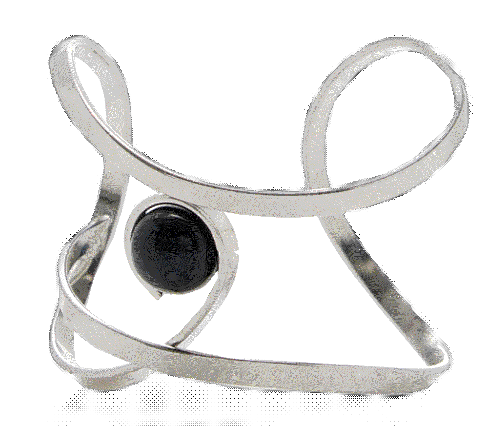 Exclusive silver-tone stone cuff Ben-amun
