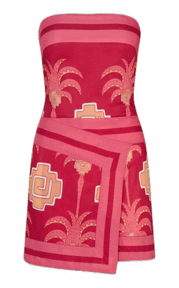 Raiz ritual cotton wrap mini dress Johanna Ortiz