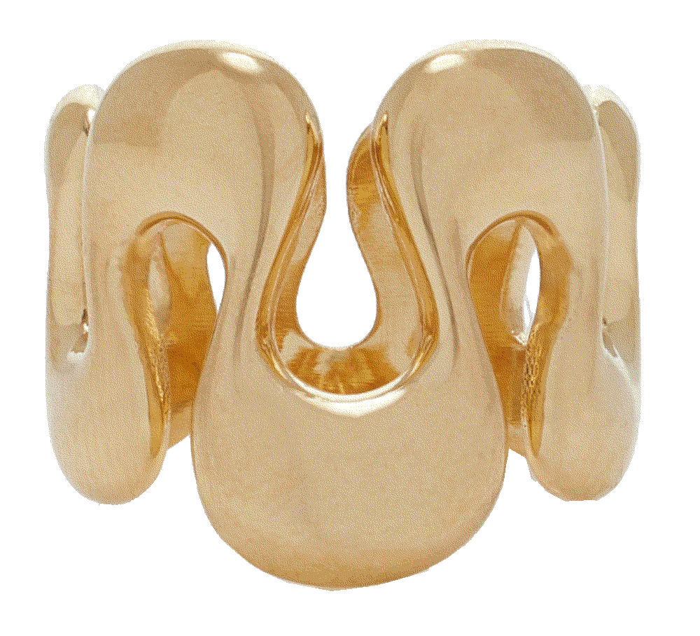 enu00e3u00a9 14k yellow gold ring White/space