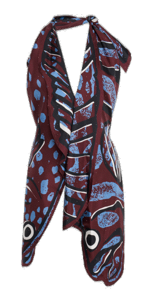 Silk twill fish cut top Bottega Veneta