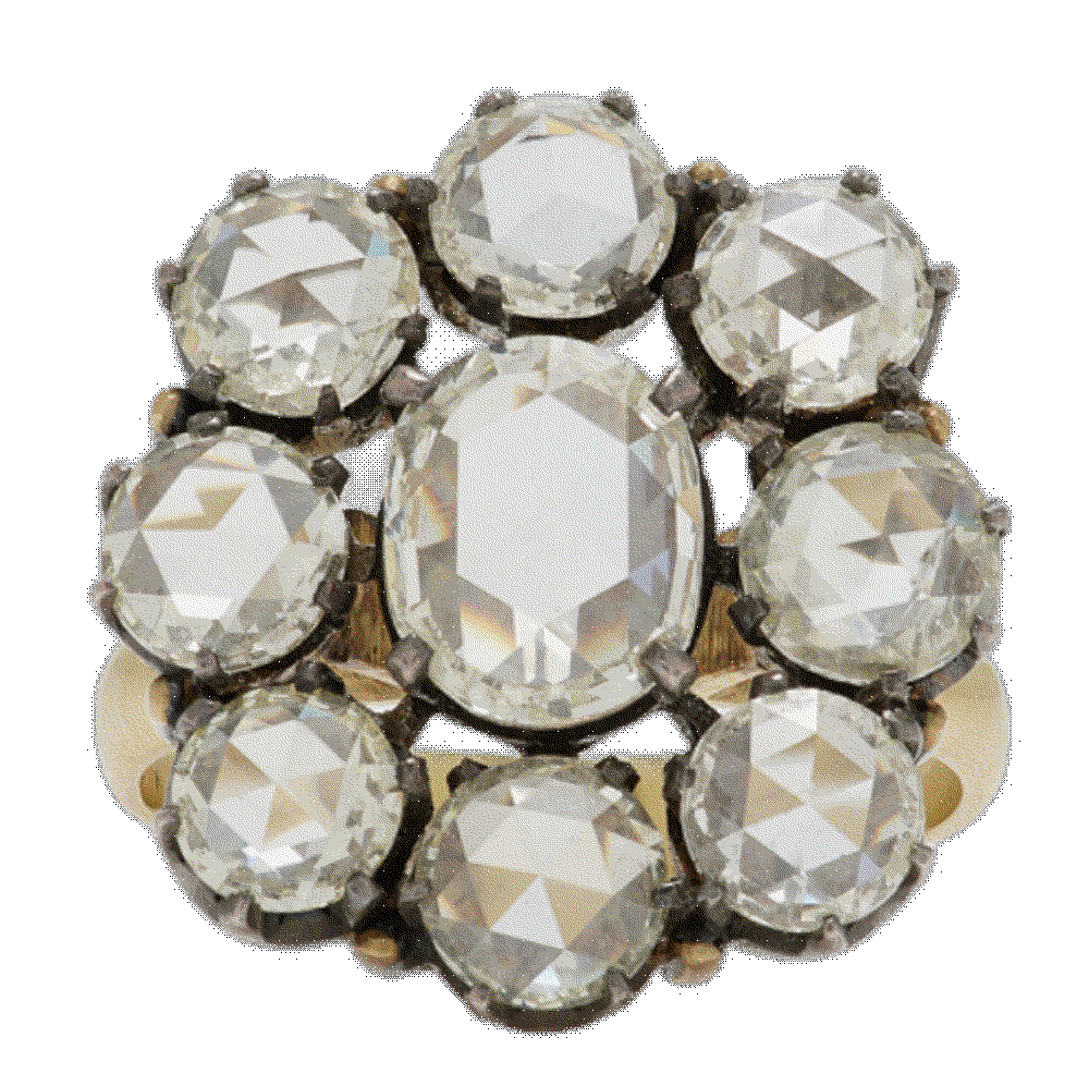One-of-a-kind rajasthan 18k yellow gold diamond ring Amrapali