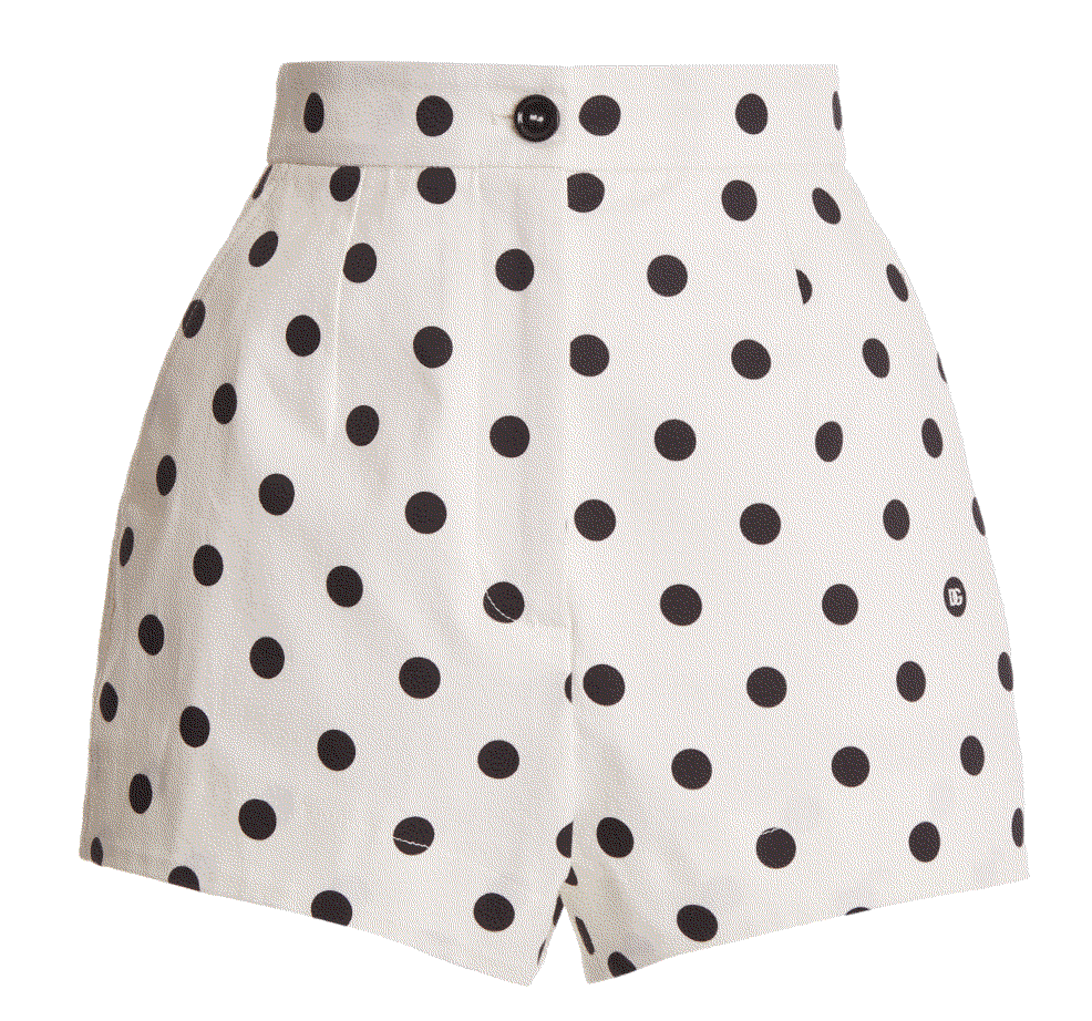 Polka-dot cotton-drill shorts Dolce 