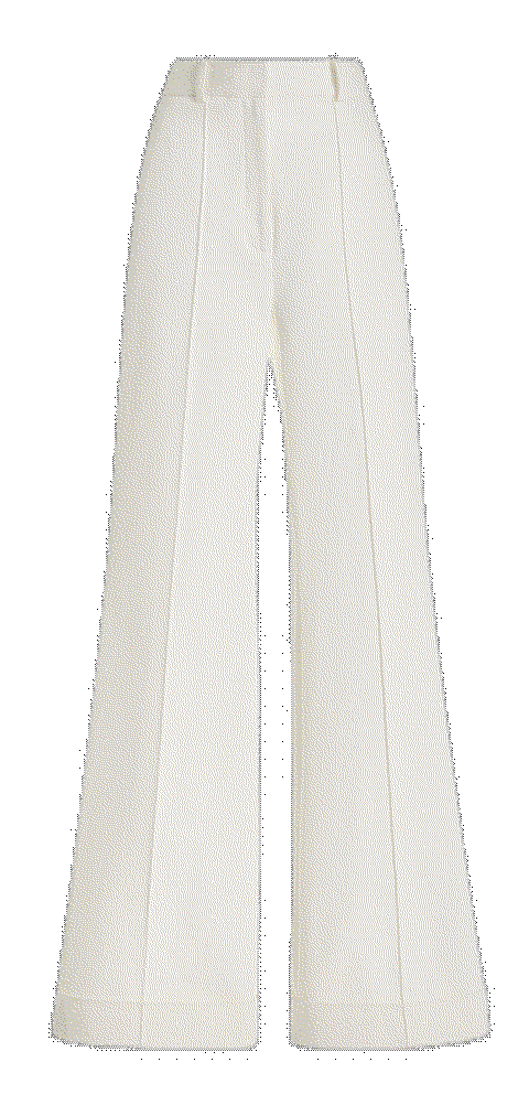 Eeda high-rise wool crepe flare pants Adam Lippes