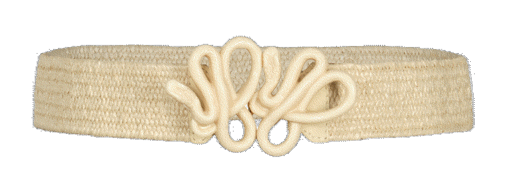 Rhythmic Ripple Woven Leather-Blend Belt Johanna Ortiz