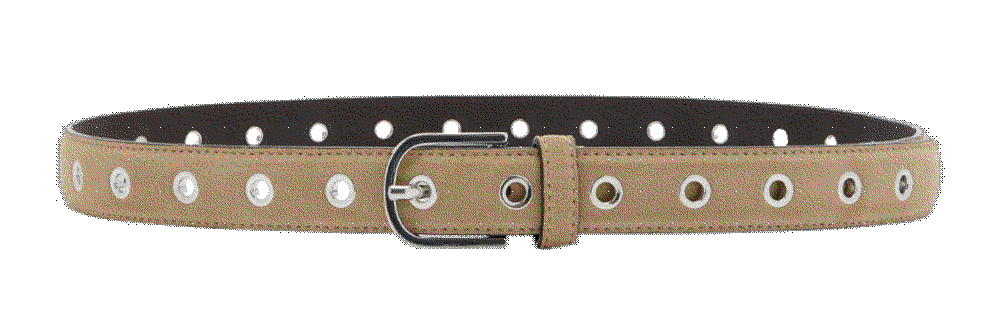 Eyelet suede belt Toteme
