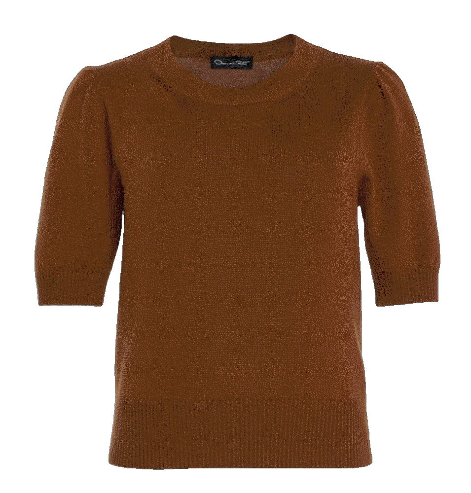 Wool half-sleeve top Oscar De La Renta