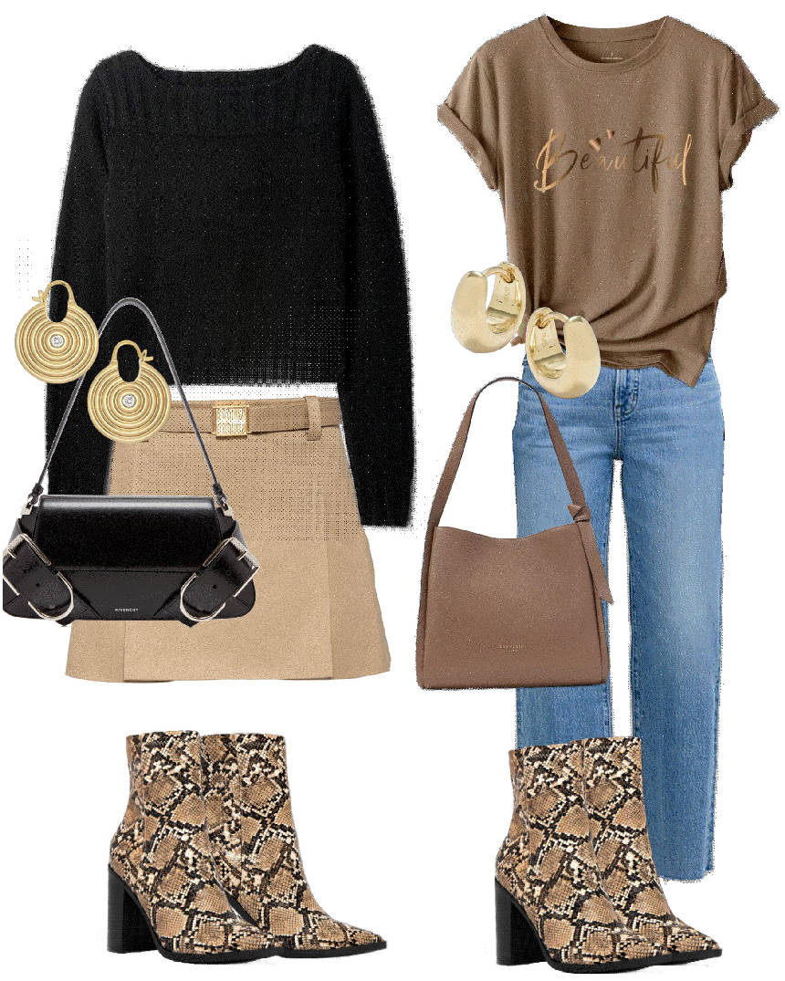 two outfits in one with booties