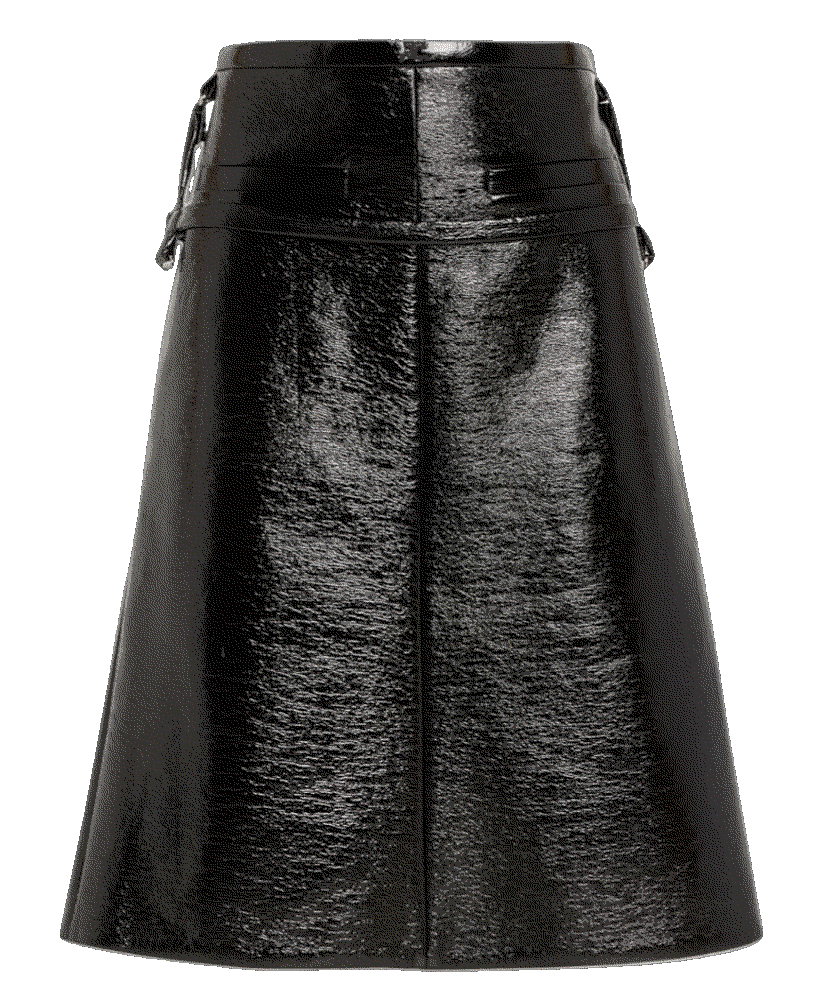 One strap vinyl midi skirt Courreges