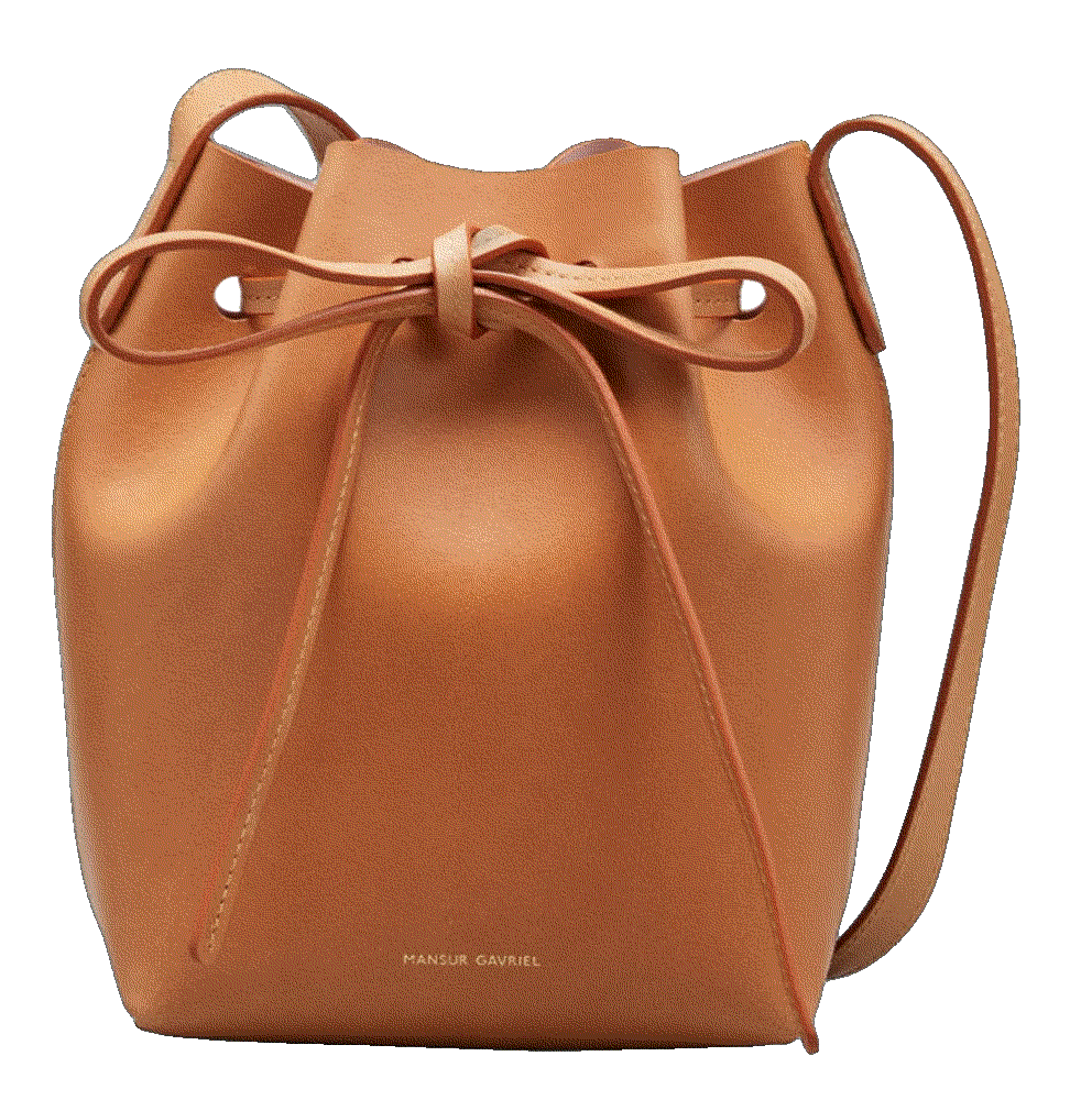Mini mini vegetable tanned leather bucket bag Mansur Gavriel