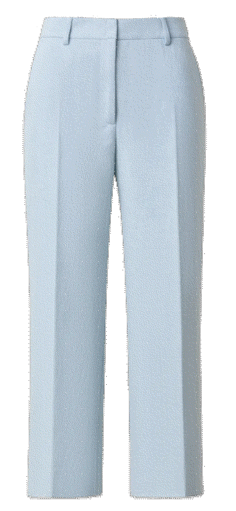 Akris flora denim cropped wide leg pants  Akris