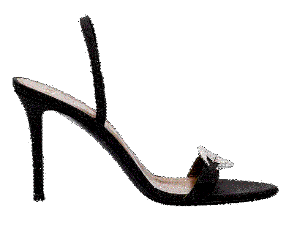 Marielena silk crystal buckle slingback sandals Giuseppe Zanotti 