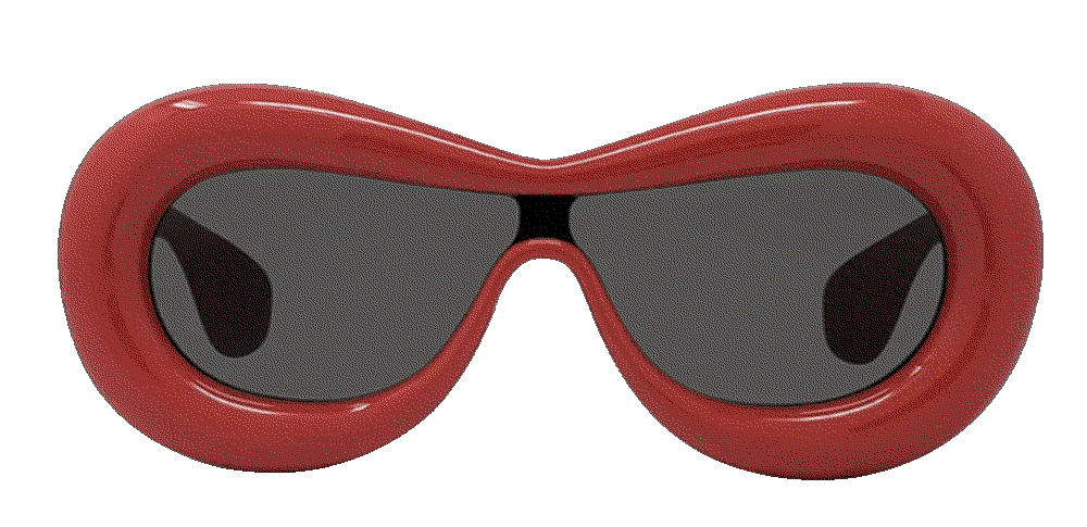 Inflated injection plastic shield sunglasses Loewe