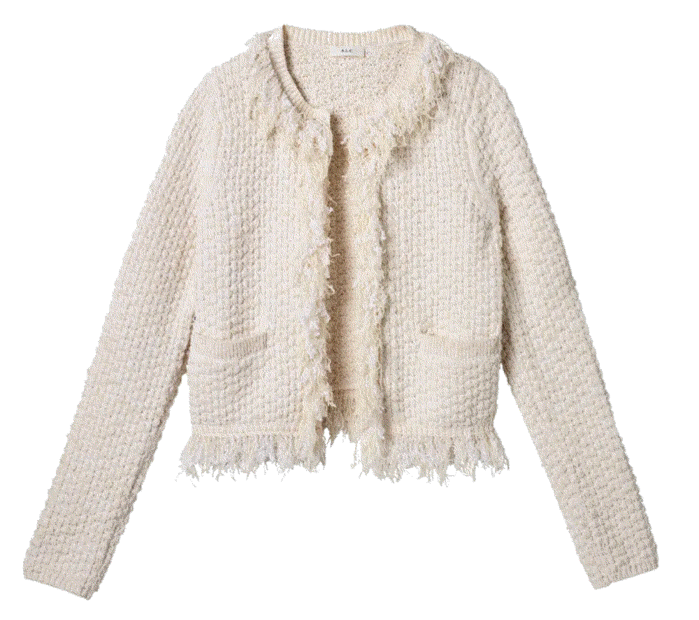 April fringe open front cardigan A.L.C