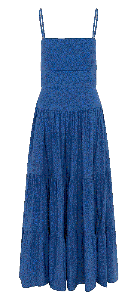 Bird knoll paola pleated cotton maxi dress Bird Knoll 