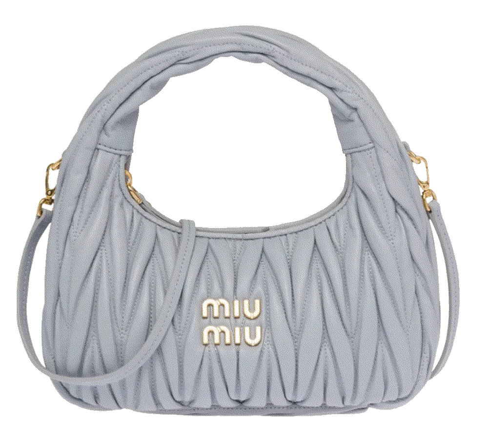 Matelasse Quilted Top Handle Hobo Bag Miu Miu