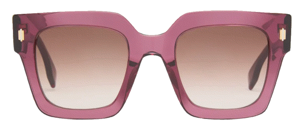 Roma Acetate Square Sunglasses Fendi
