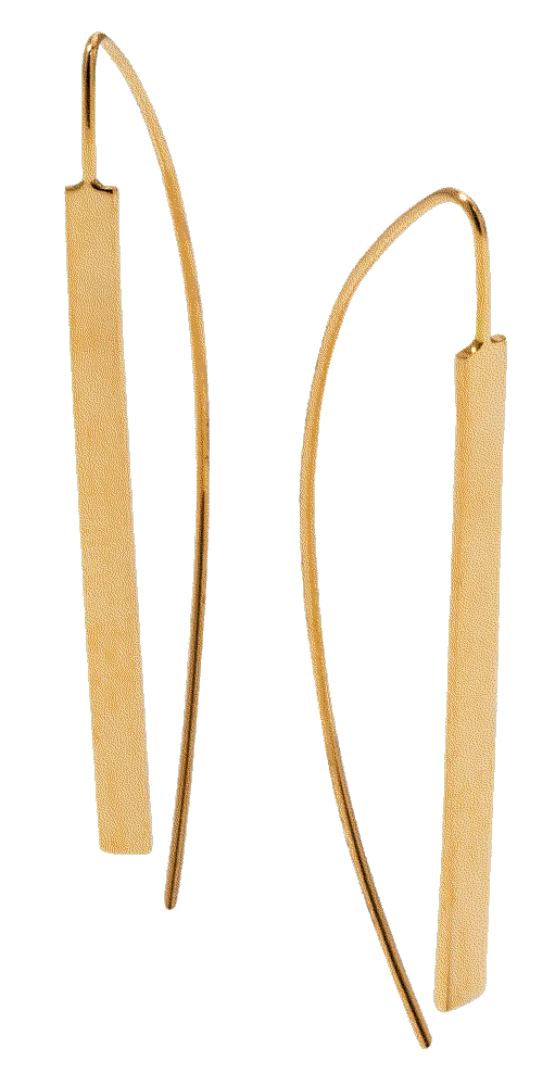 14k Small Flat Hook Earrings Lana