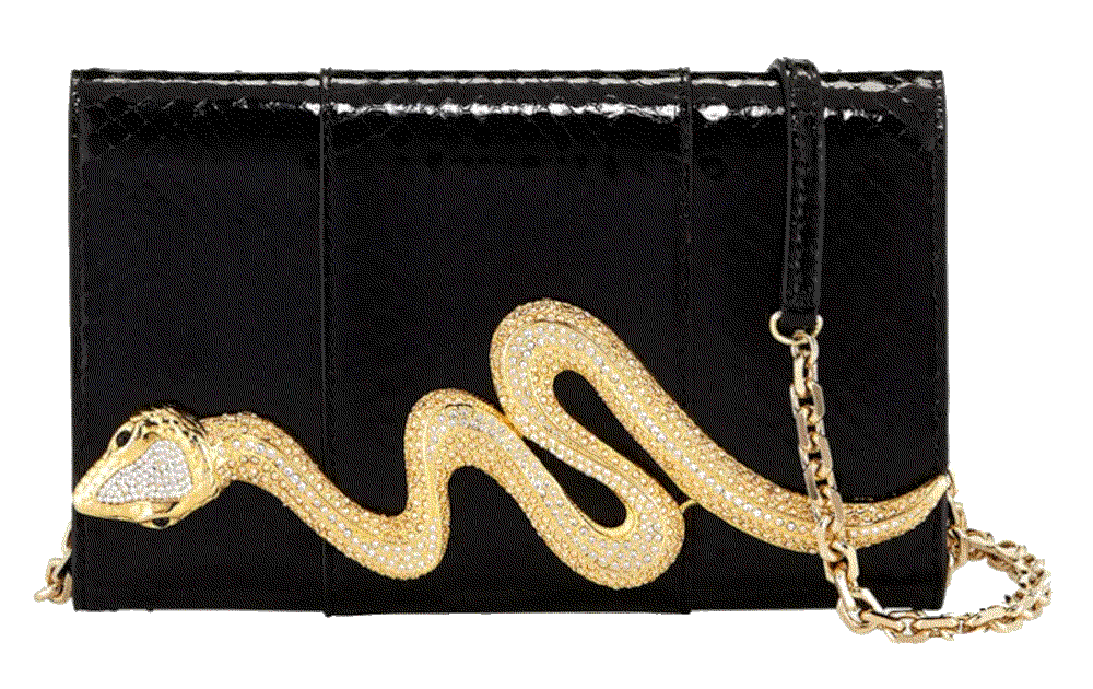 Serpent Snakeskin Clutch Bag Judith Leiber
