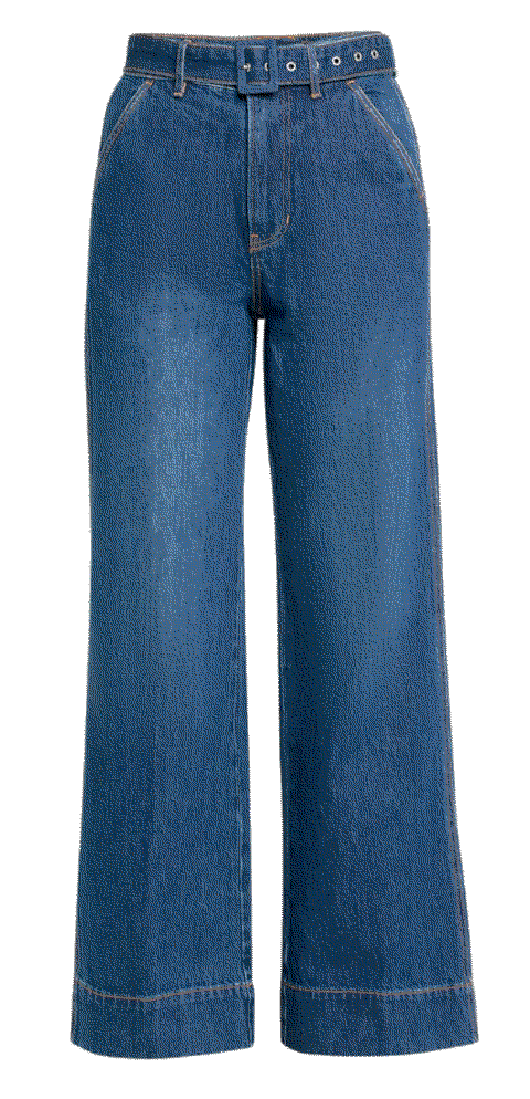 Veronica beard taylor high rise wide leg jeans with belt Veronica Beard 