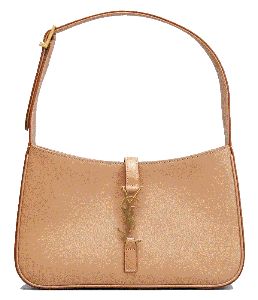Leather YSL Hobo Bag Saint Laurent