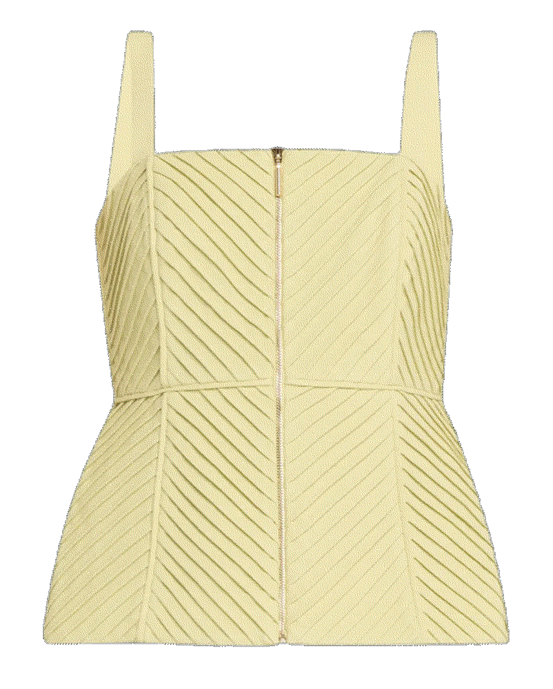 Alexis irving cinched square neck geo top  Alexis Irving