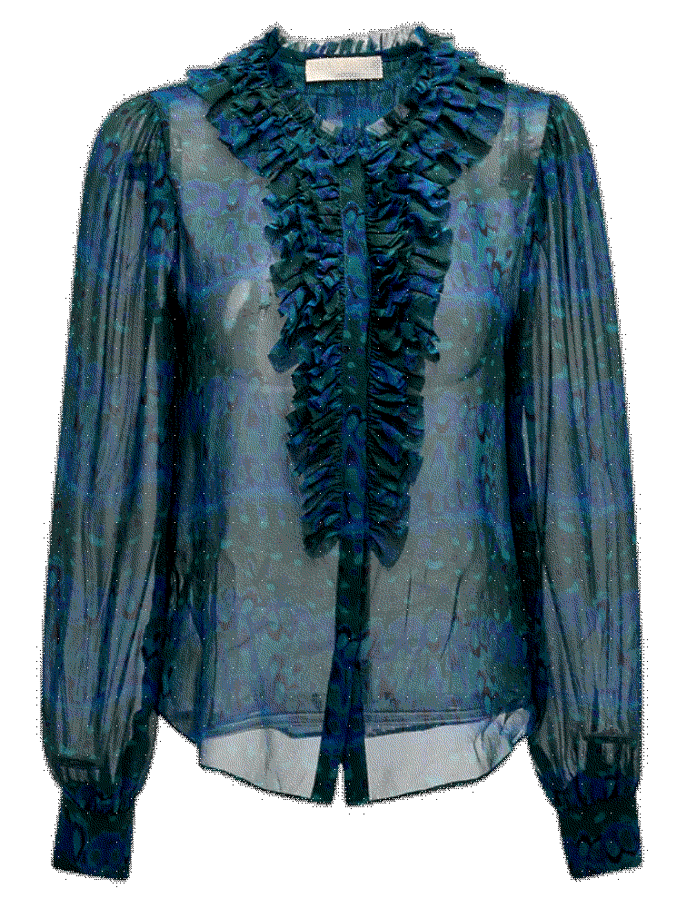 Ulla johnson clio sheer ruffle blouse Ulla Johnson