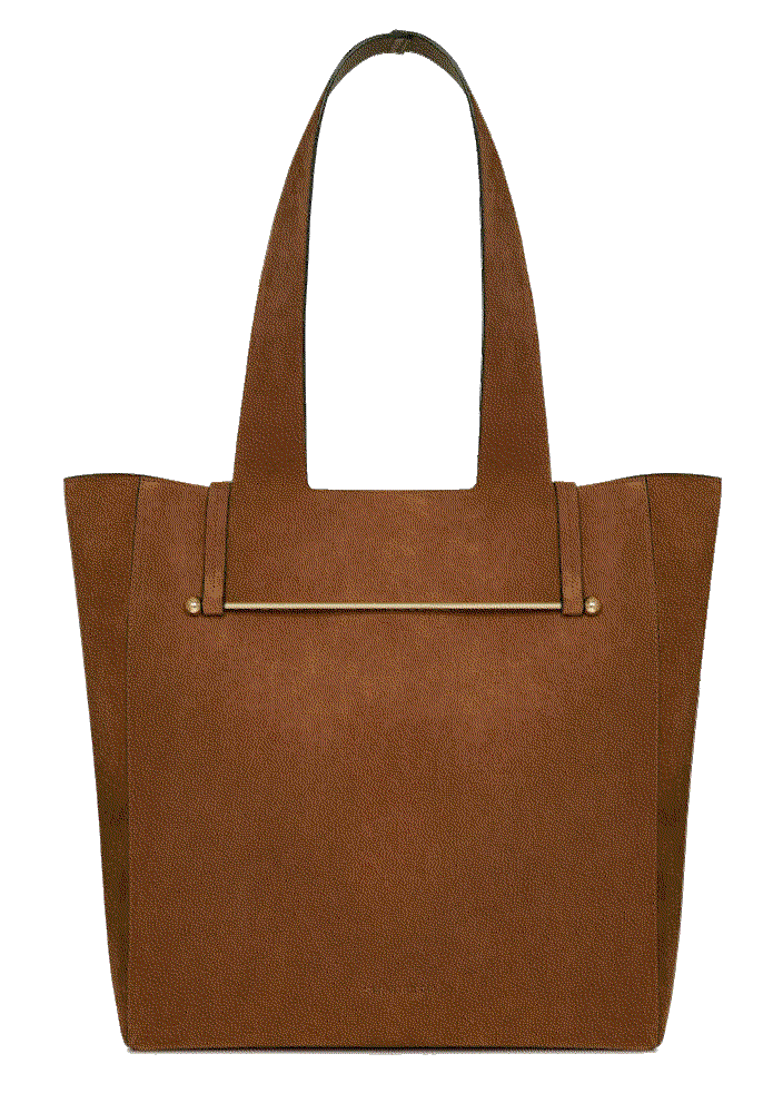 Melody Tote tan suede Strathberry