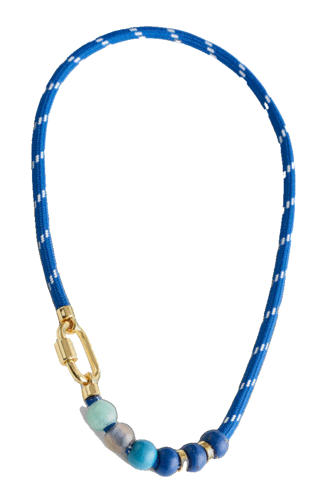 Semiprecious Beaded Carabiner Paracord Necklace Madewell
