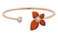 Chopard Chopard happy butterfly 18k rose gold carnelian bracelet