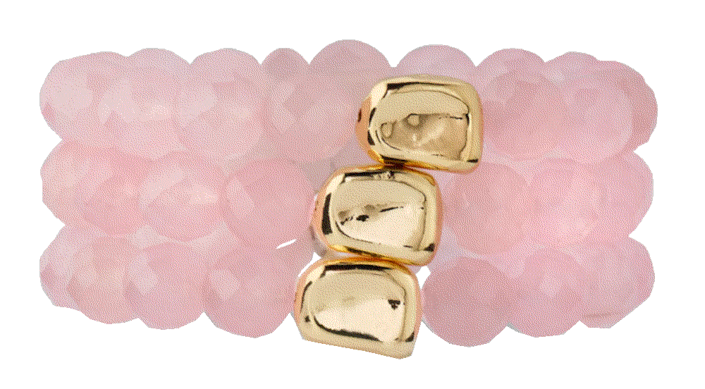 Devon leigh rose quartz and gold accent multi strand stretch bracelet Devon Leigh