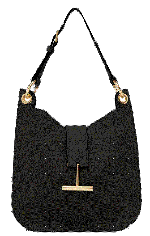 Tom ford tara small hobo crossbody in grained leather Tom Ford