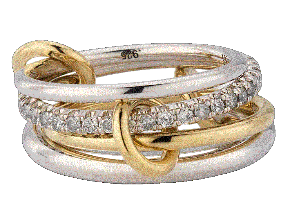 Spinelli kilcollin nimbus sg gris ring with diamonds Spinelli Kilcollin