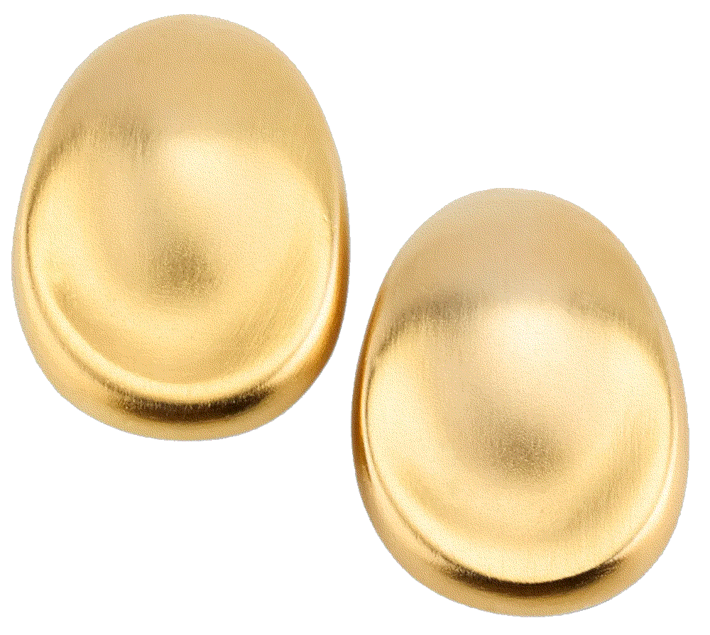 24K Gold Electroplate Clip-On Earrings Ben-amun