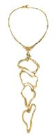 Alexis Bittar Alexis bittar brut gold cascade collar necklace