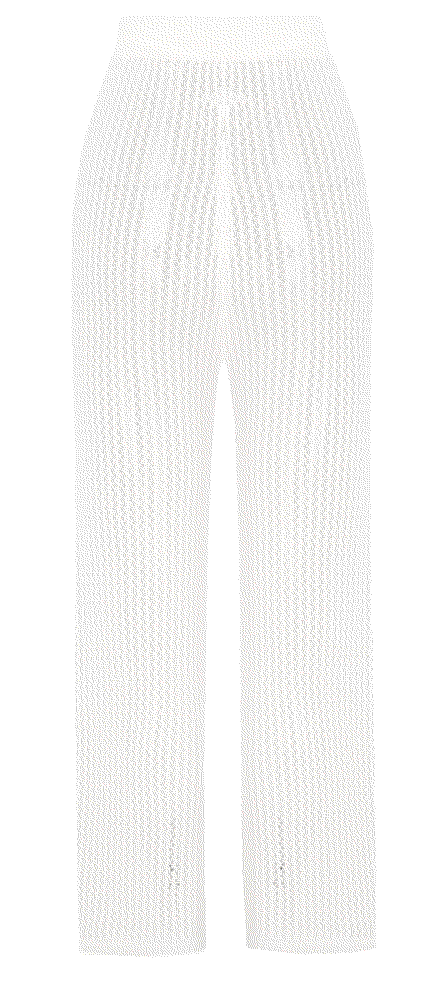 drawstring crochet straight pants in white Zaful