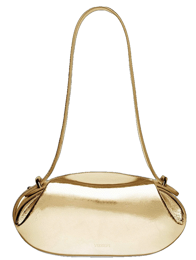 Dinner roll - gold crackled leather Yuzefi