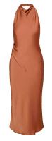 Aritzia Audience Satin Halter Dress