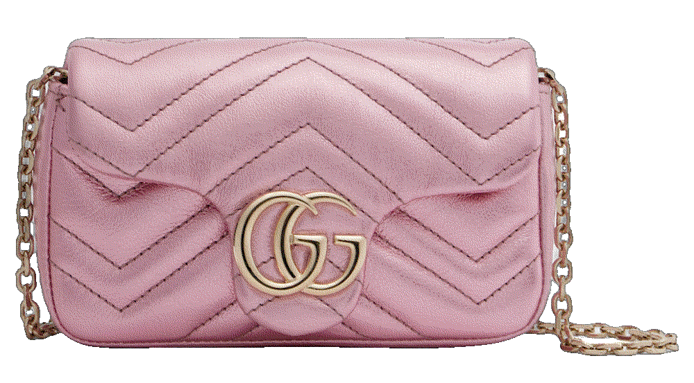 Gucci gg marmont mini leather shoulder bag pink Gucci