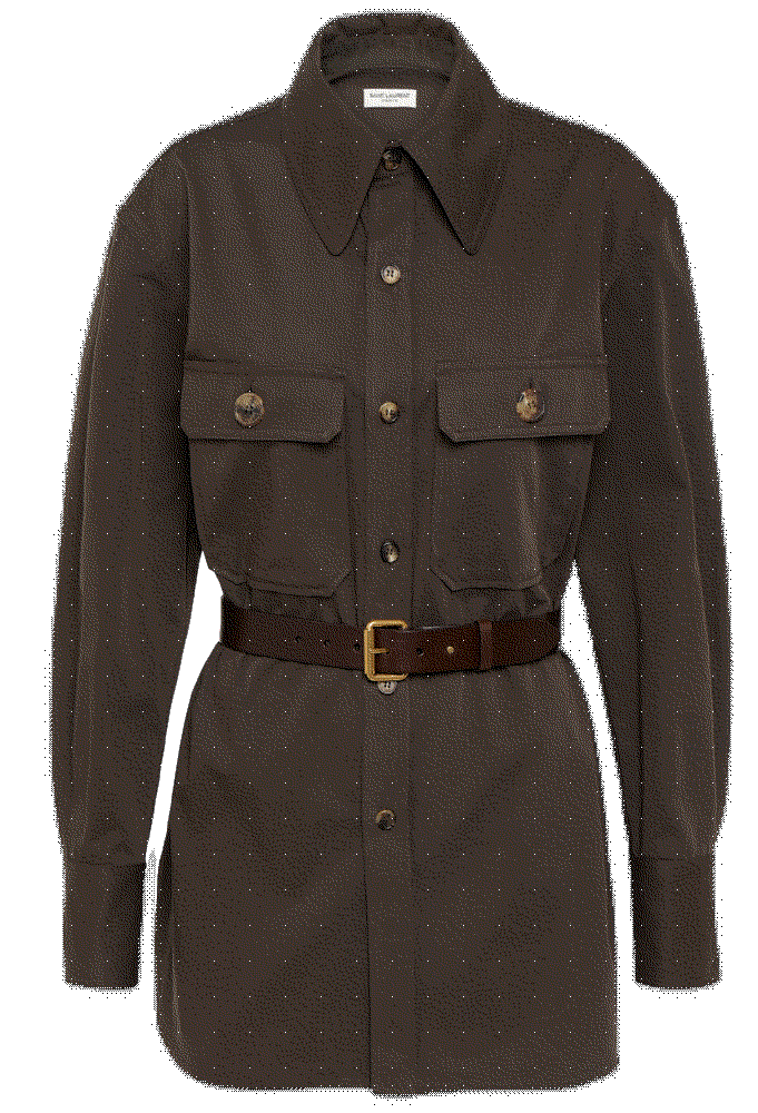 Saint laurent cotton overshirt brown Saint Laurent 