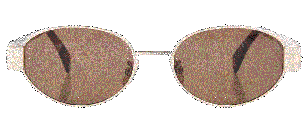Celine eyewear triomphe oval sunglasses brown Celine Eyewear 