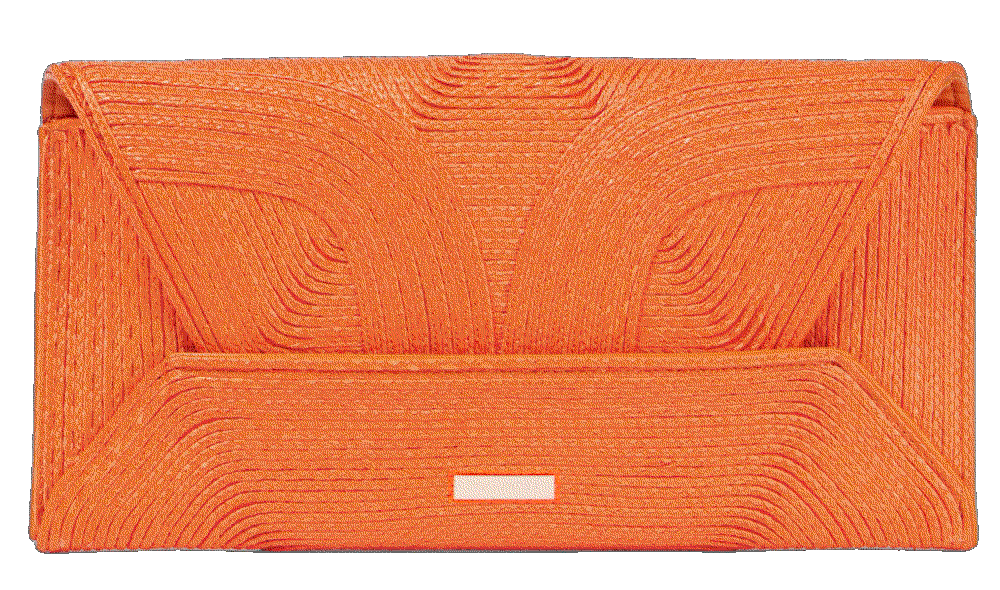 Aquazzura vacanza raffia clutch orange Aquazzura
