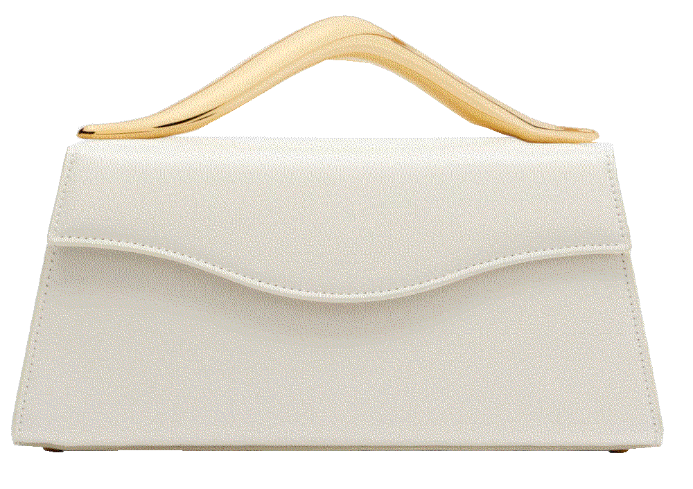 Elie saab petit wave leather top handle bag white Elie Saab 