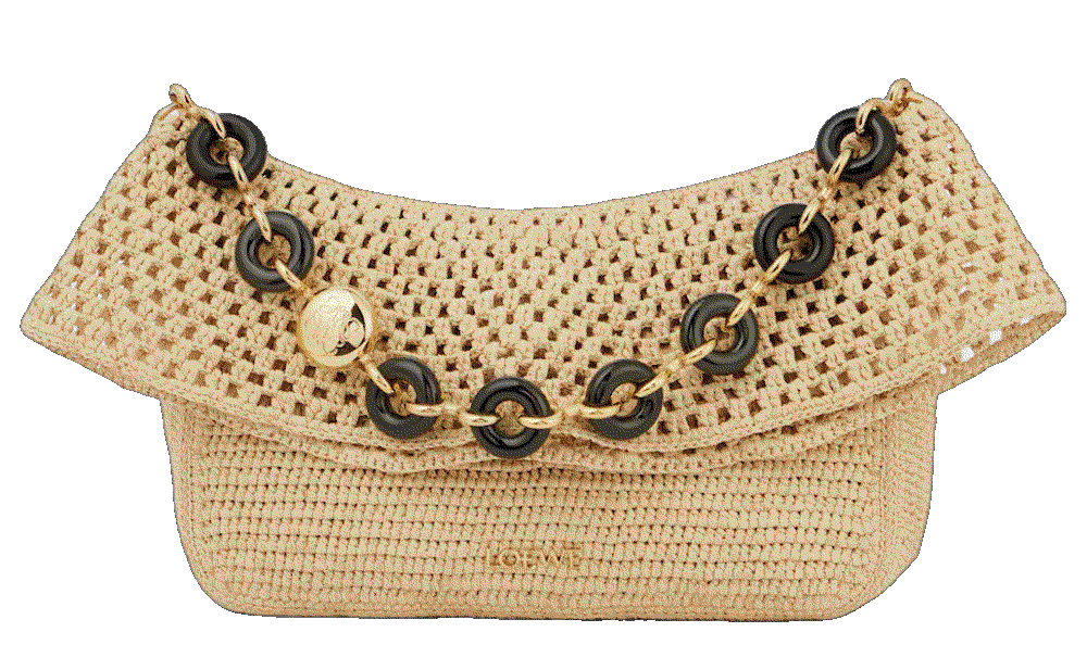 Loewe paulas ibiza raffia shoulder bag neutrals Loewe