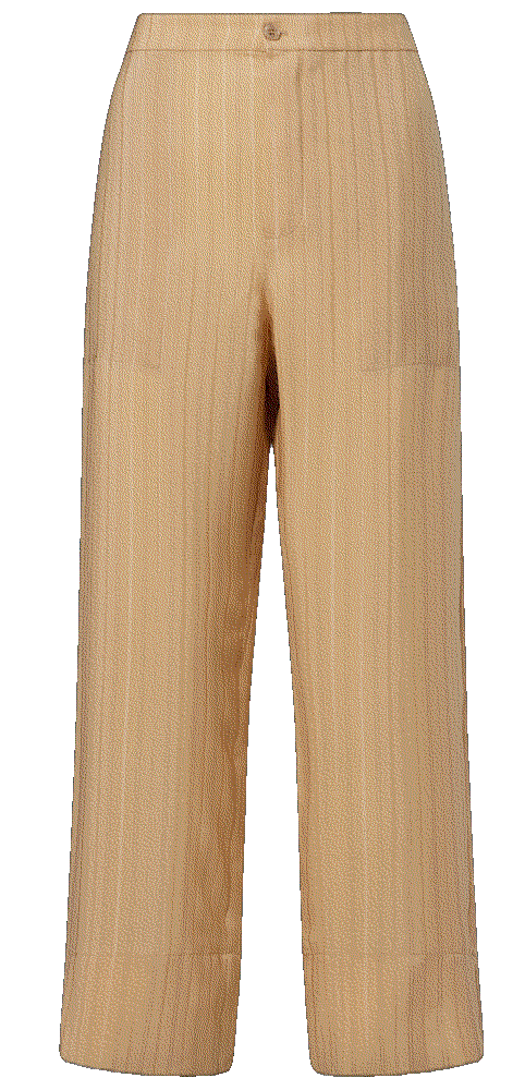 Saint laurent striped silk pajama pants beige Saint Laurent