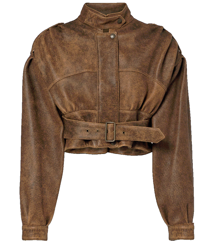 Cropped leather biker jacket Chloe