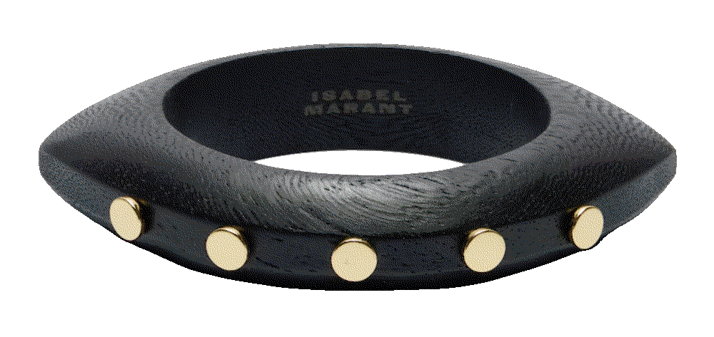 Isabel marant layla studded wood bangle black Isabel Marant 